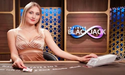 Infinite Blackjack live table by Evolution